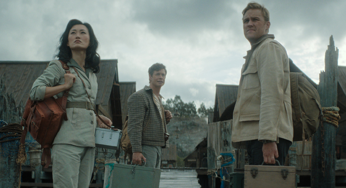 Mari Yamamoto, Anders Holm, and Wyatt Russell in Monarch: Legacy of Monsters: S2 (2026)