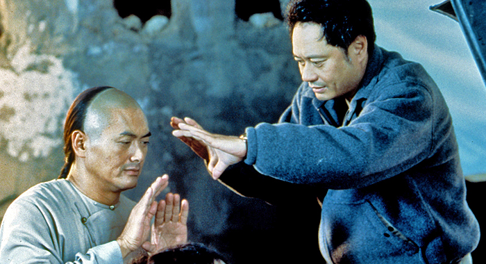 Chow Yun-Fat and director Ang Lee on the set of Crouching Tiger, Hidden Dragon (2000)