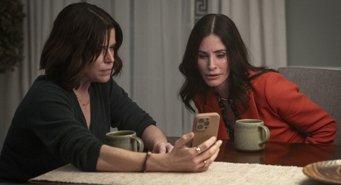 Neve Campbell and Courteney Cox in Scream 7 (2026)