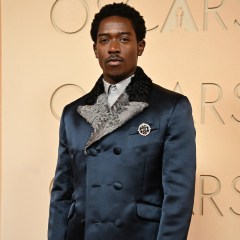 Damson Idris attends the 98th Annual Academy Awards at the Dolby Theatre in Hollywood, California on March 15, 2026. (Photo by Frederic J. Brown / AFP via Getty Images)