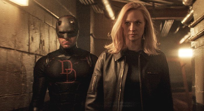 Charlie Cox and Deborah Ann Woll in Daredevil: Born Again: Season 2 (2026)