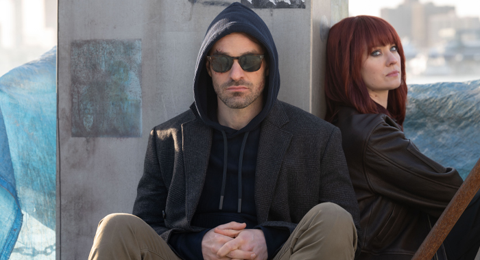 Charlie Cox and Deborah Ann Woll in Daredevil: Born Again: Season 2 (2026)