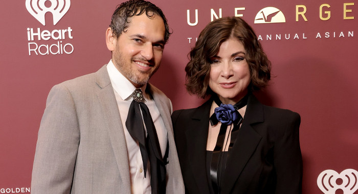 Avatar: The Last Airbender executive producers Jabbar Raisani and Christine Boylan at the 2026 Unforgettable Awards