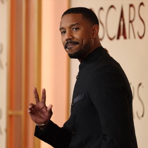 Michael B. Jordan attends the 98th Annual Academy Awards at the Dolby Theatre in Hollywood, California on March 15, 2026. (Photo by ANGELA WEISS / AFP via Getty Images)