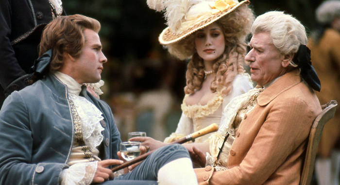 Ryan O'Neal, Marisa Berenson, and Andre Morell in Barry Lyndon (1975)