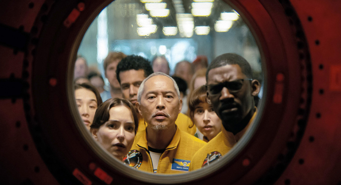 Milana Vayntrub and Ken Leung in Project Hail Mary (2026)