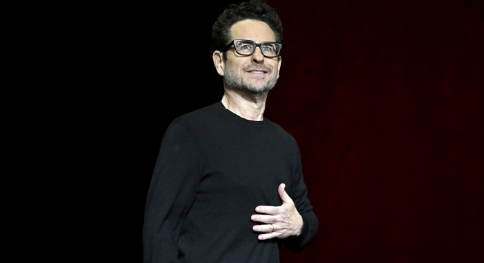 J.J. Abrams presenting his film The Great Beyond (2026) at CinemaCon 2026