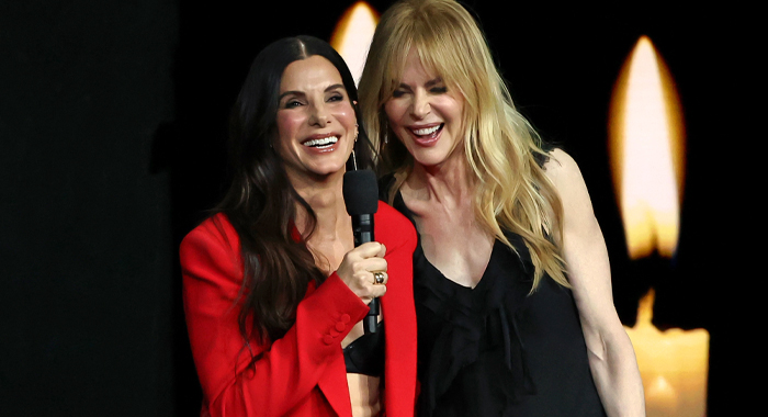 Sandra Bullock and Nicole Kidman presenting Practical Magic 2 (2026) at CinemaCon 2026