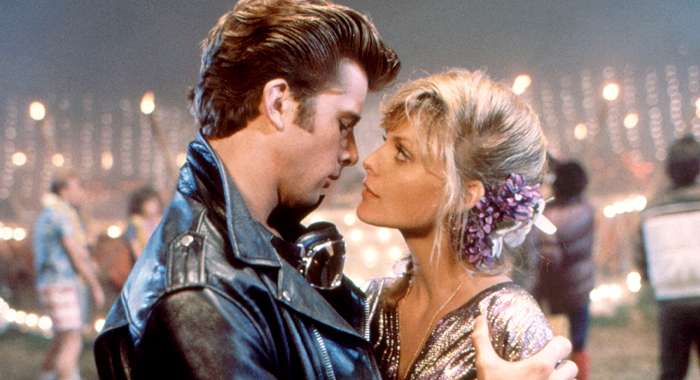 Maxwell Caulfield and Michelle Pfeiffer in Grease 2 (1982)