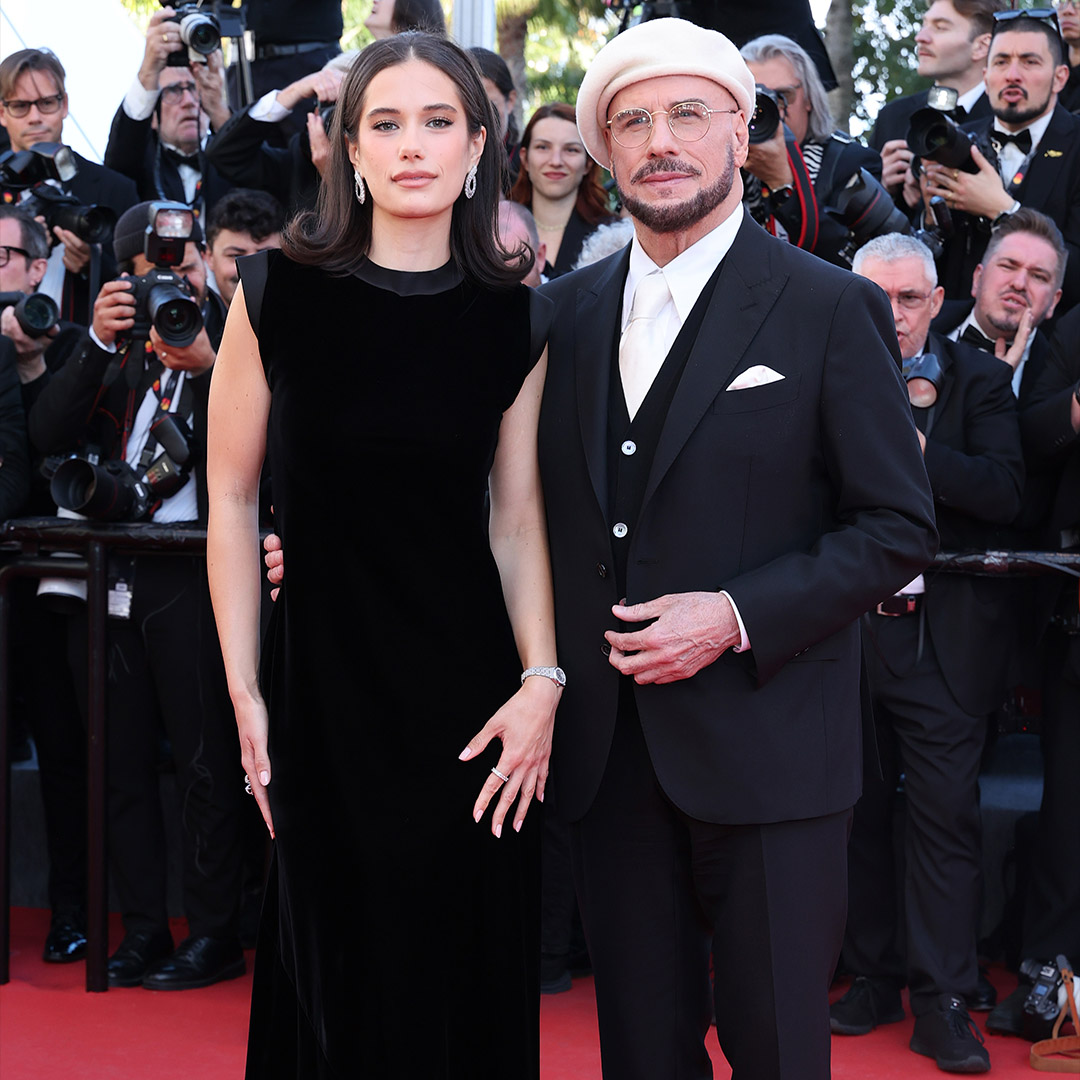 Ella Bleu Travolta and John Travolta attend the "Karma" screening during the 79th annual Cannes Film Festival at Palais des Festivals on May 15, 2026 in Cannes, France. (Photo by Amy Sussman/Getty Images)