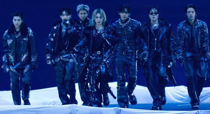 BTS performing on stage