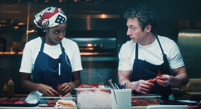 Ayo Edebiri and Jeremy Allen White in The Bear: Season 5 (2026)
