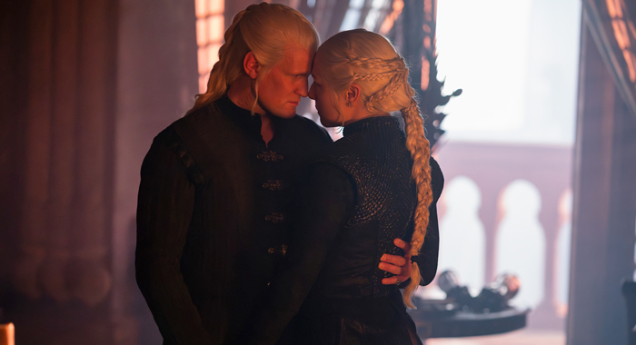 Matt Smith and Emma D'Arcy in House of the Dragon: Season 3 (2026)