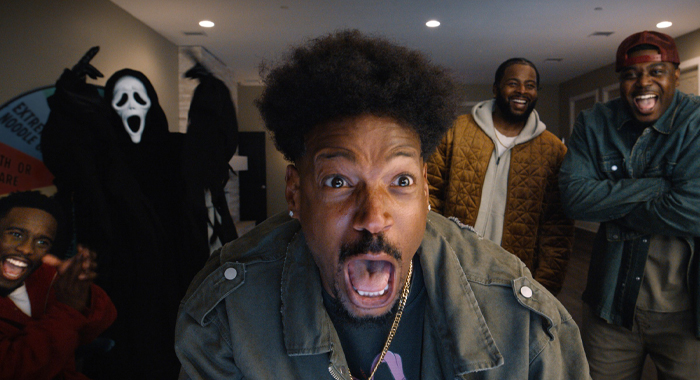 Kai Cenat, Marlon Wayans, Craig Wayans, and Maurice Mo Hill in Scary Movie (2026)