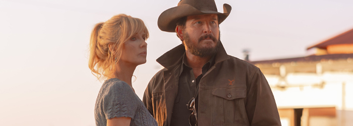 Kelly Reilly and Cole Hauser in Dutton Ranch: Season 1 (2026)