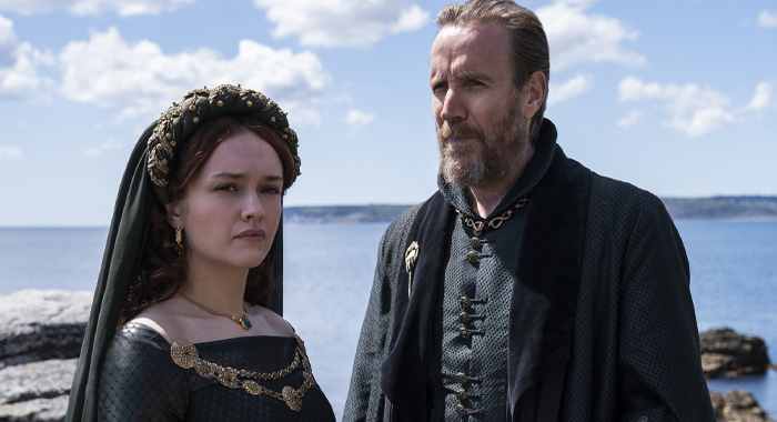 Olivia Cooke and Rhys Ifans in House of the Dragon: Season 1