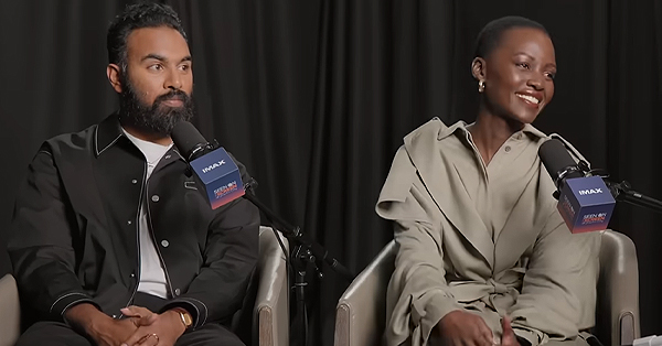 The Odyssey's Himesh Patel and Lupita Nyong'o on IMAX Cameras and Favorite Christopher Nolan Films