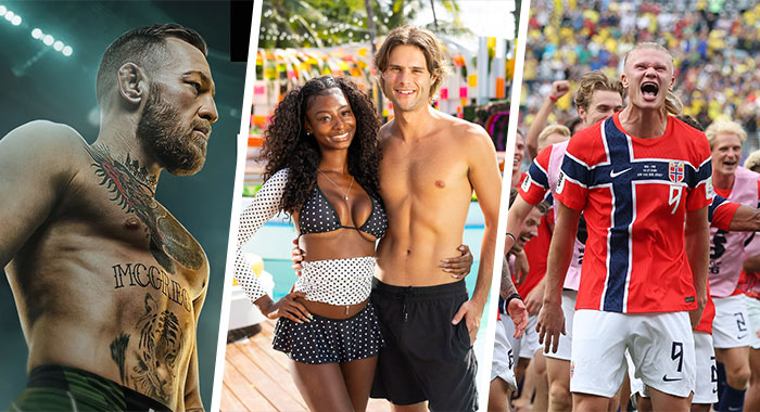 Conor McGregor; Trinity and Bryce of Love Island USA Season 8; Erling Haaland