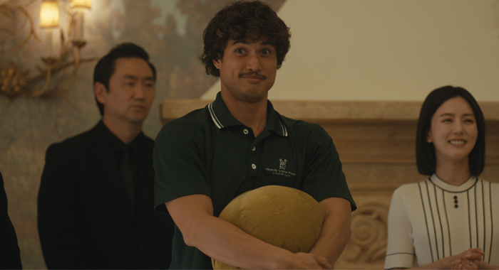 Charles Melton and Seoyeon Jang in Beef: Season 2 (2026)