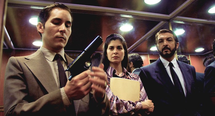 Soledad Villamil and Ricardo Darin in The Secret in Their Eyes (2009)
