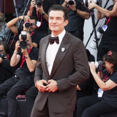 VENICE, ITALY - SEPTEMBER 03: Orlando Bloom attends the 'Bucking Fastard' Screening during the 83rd Venice International Film Festival at Sala Grande on September 03, 2026 in Venice, Italy. (Photo by Primo Barol/Anadolu via Getty Images)