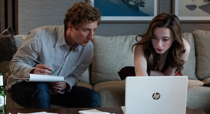 Jeremy Allen White and Mikey Madison in The Social Reckoning (2026)